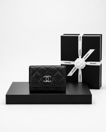Chanel Wallet Mini Negro Acerado