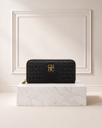 Carolina Herrera Editors Zip Around Negra