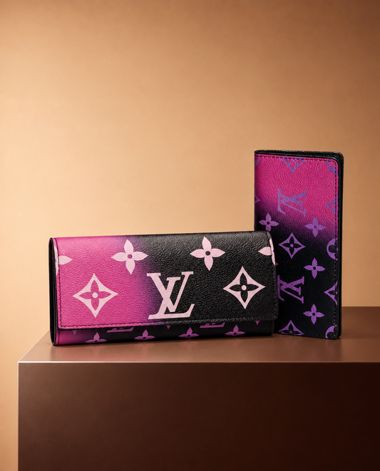 Louis Vuitton Wallet Púrpura Monograma