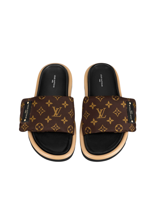 Louis Vuitton Sandalias Marrón Monograma