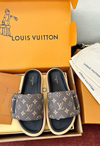 Louis Vuitton Sandalias Marrón Monograma