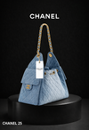 Chanel 25 Médium Denim Celeste