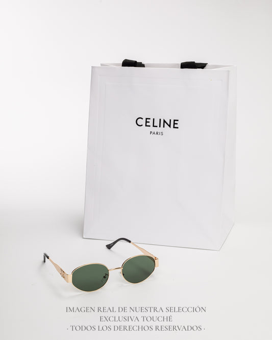 Celine Triomphe Oval Verde