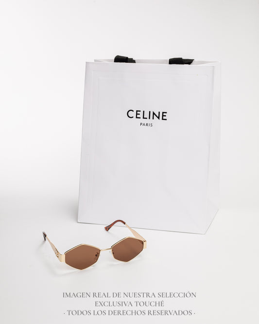 Celine Triomphe Hexagonal Sepia