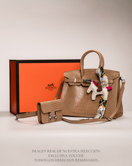 Hermès Birkin Camel Cocodrilo