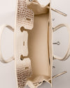 Hermès Birkin Blanco y Gris Cocodrilo