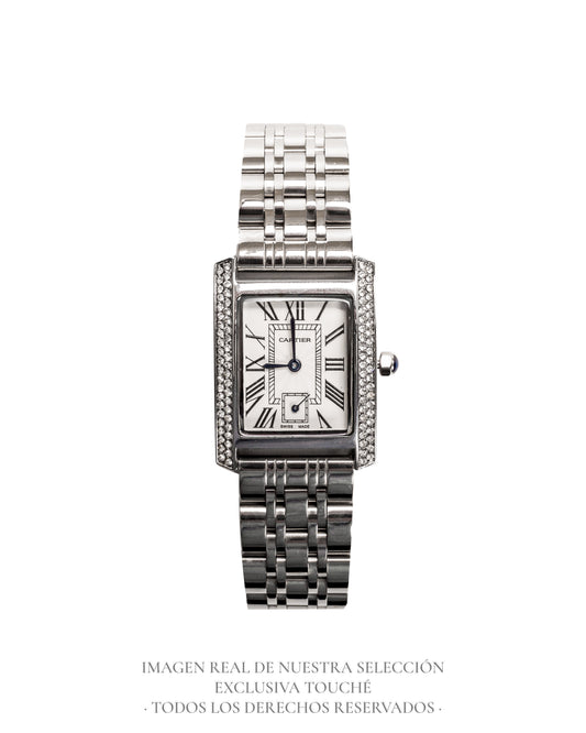 Cartier Tank Française Plateado