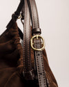 Gucci Hobo Marrón Gamuza