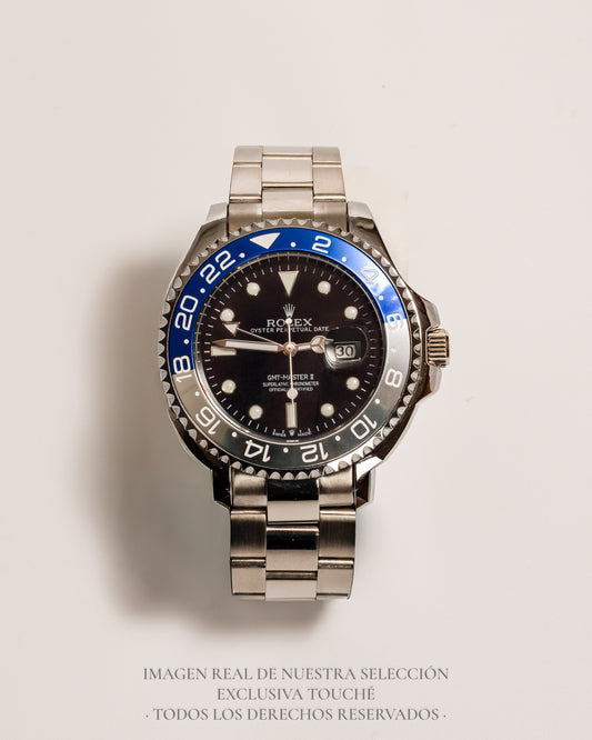 Rolex GMT-Master II Batman Plateado