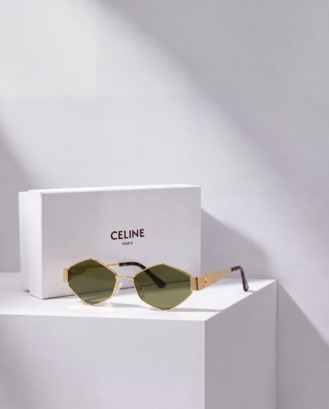 Celine Triomphe Hexagonal Verde
