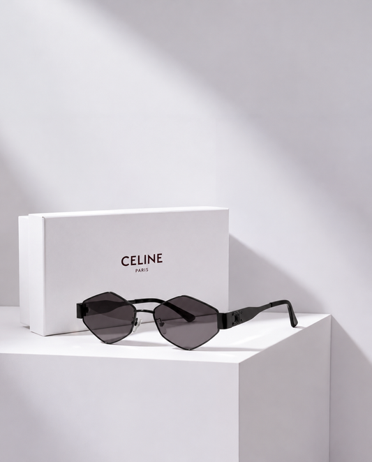 Celine Triomphe Hexagonal Negro