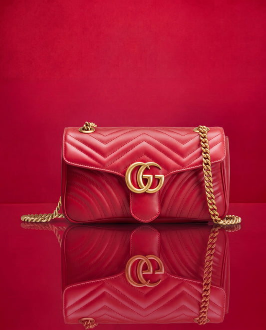 Gucci Marmont Rojo Matelassé