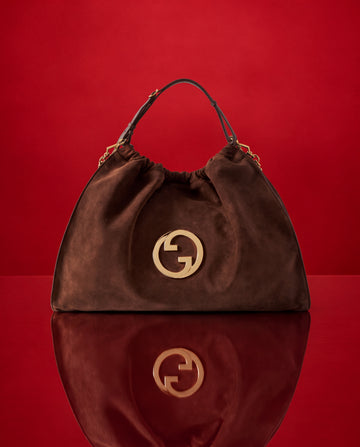 Gucci Hobo Marrón Gamuza