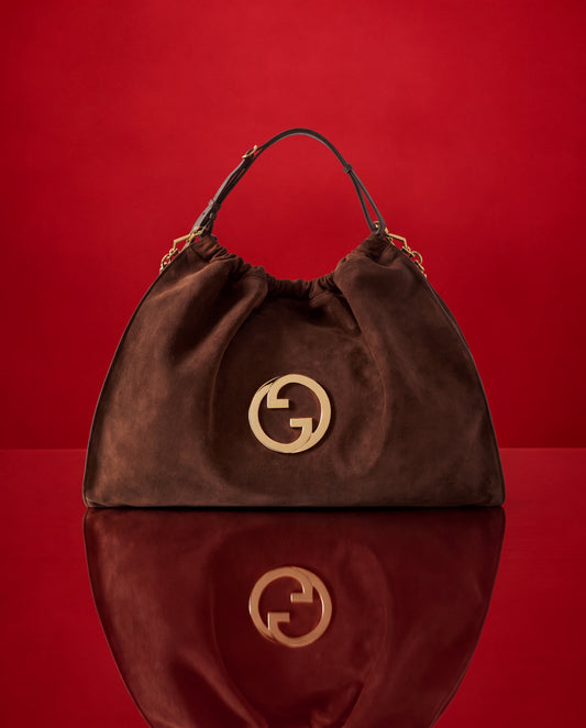 Gucci Hobo Marrón Gamuza