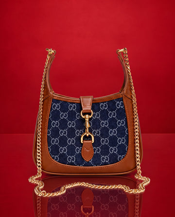 Gucci Bucket Azul Monograma