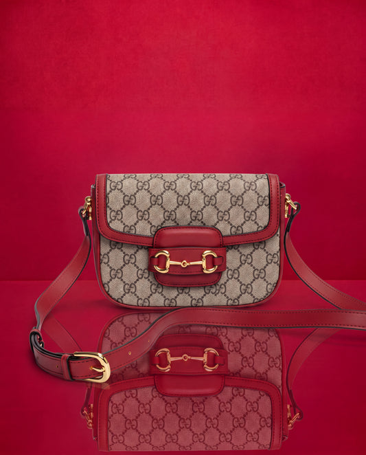 Gucci Velvet Bordó Monograma