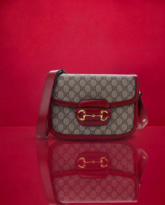Gucci Velvet Big Beige Monograma