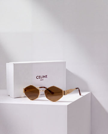 Celine Triomphe Hexagonal Sepia