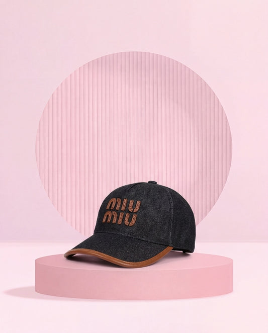 Miu Miu Cap Negro Denim