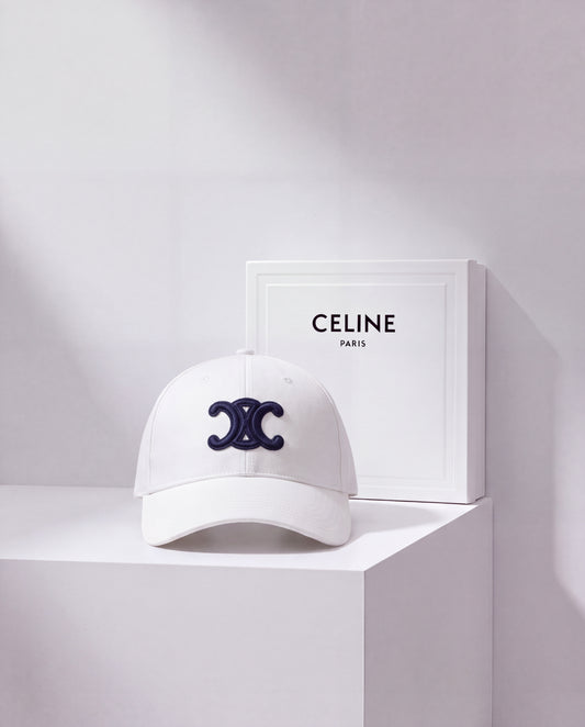 Celine Cap Blanco y Azul