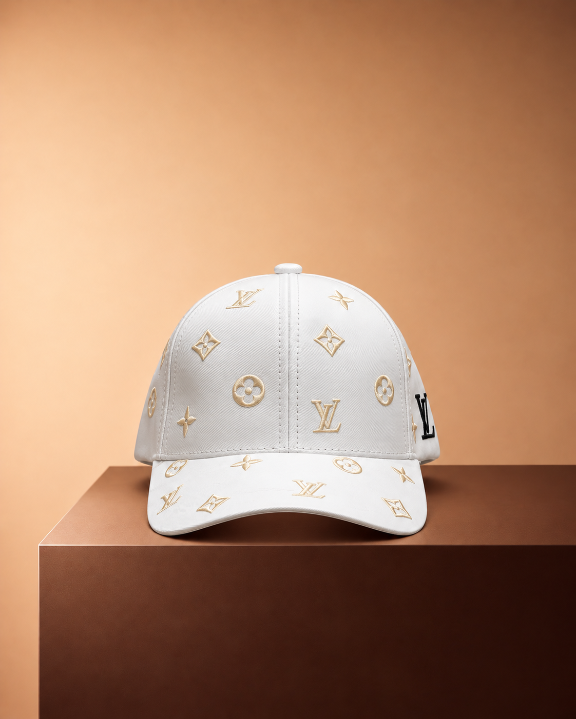Louis Vuitton Monograma Embroidery Cap Blanca