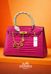 Hermès Birkin Crocodile leather Fuscia