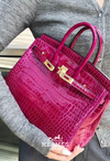 Hermès Birkin Crocodile leather Fuscia
