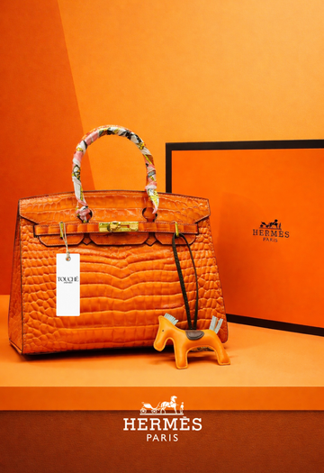 Hermès Birkin Crocodile leather Orange