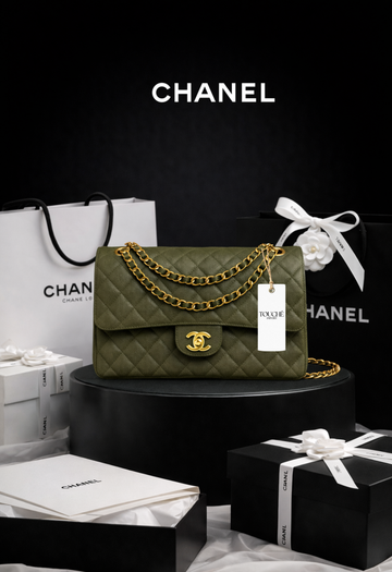 Chanel Flap Verde oliva