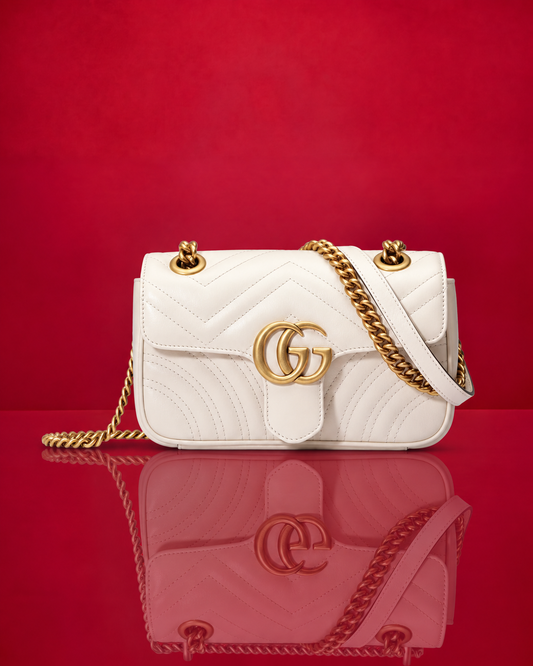 Gucci Marmont Blanco Matelassé