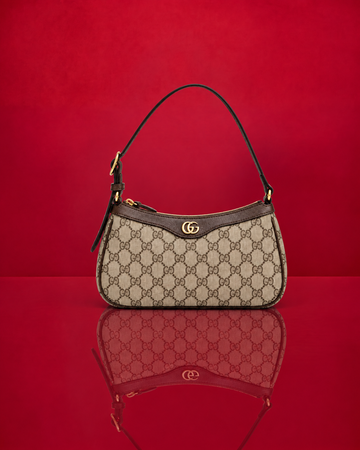 Gucci GG Supreme Marrón Dorado