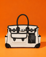 Hermès HAC Medium Blanco