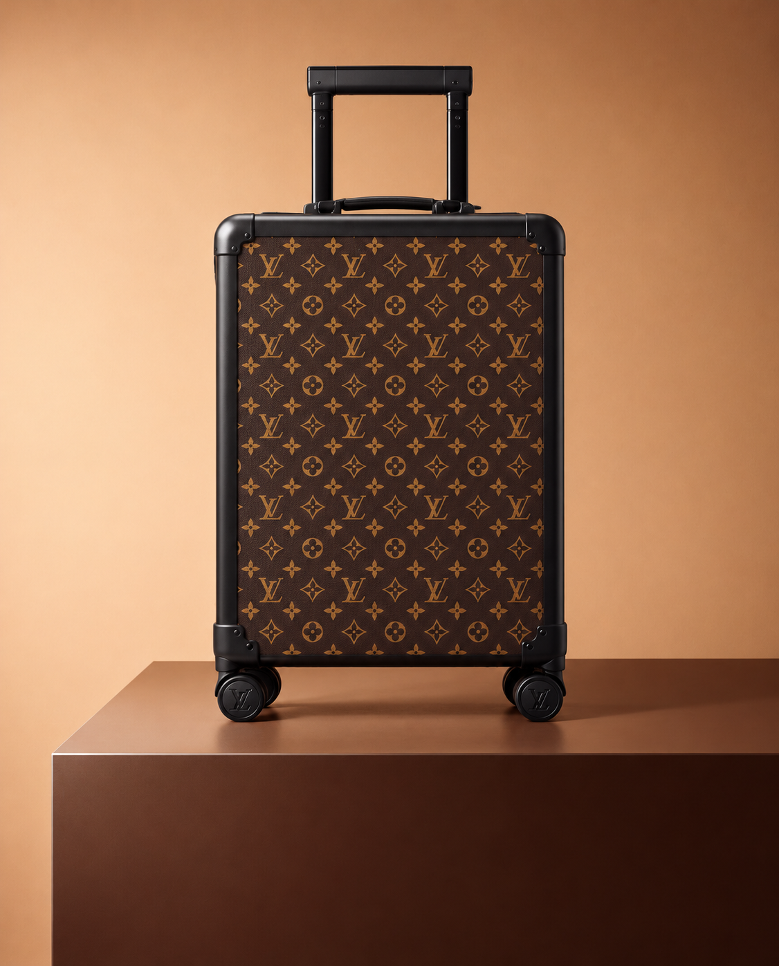 Louis Vuitton Rolling Trunk Monograma Marrón
