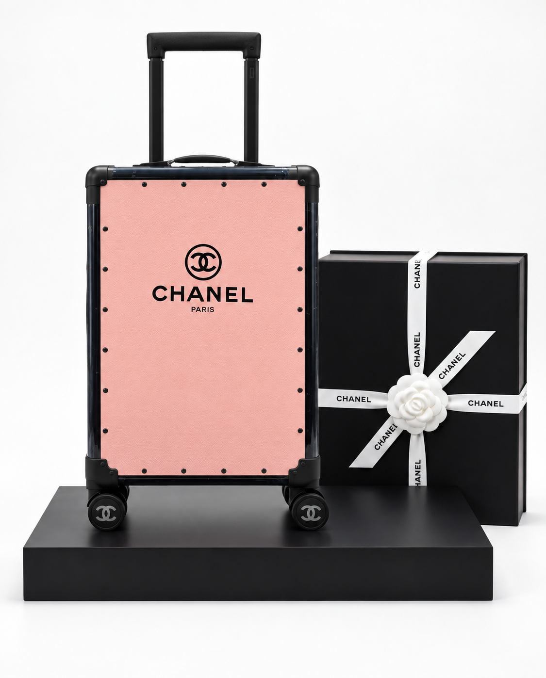 Chanel Box Suitcase Rosa