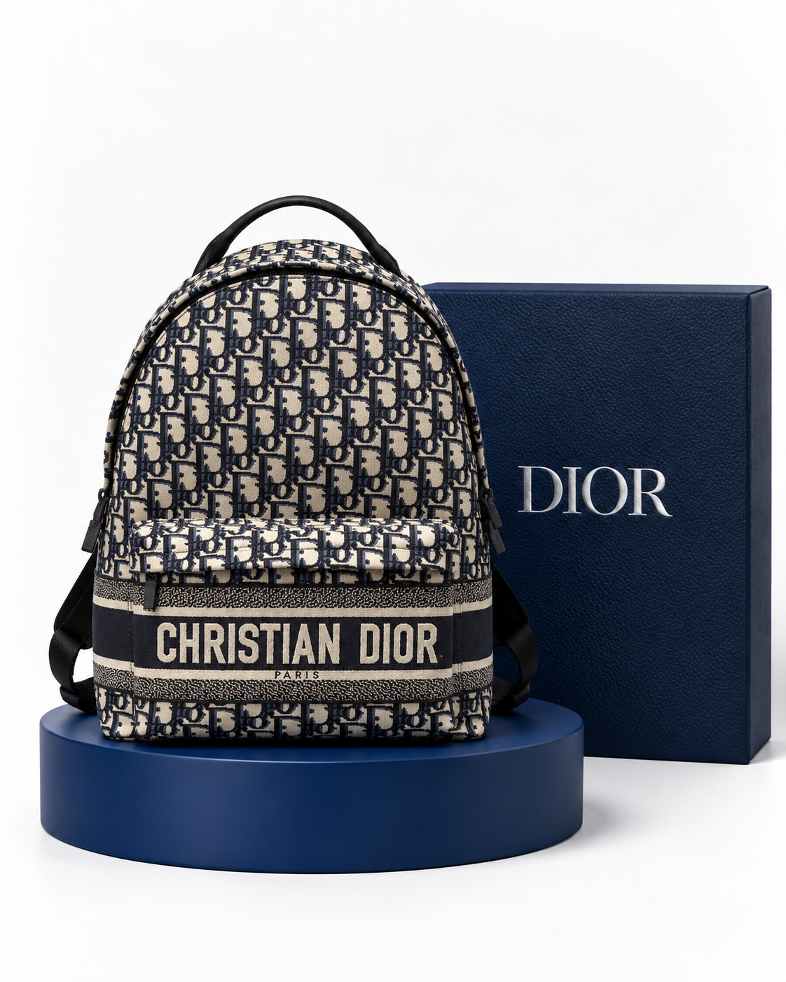 Dior Backpack Oblique Azul