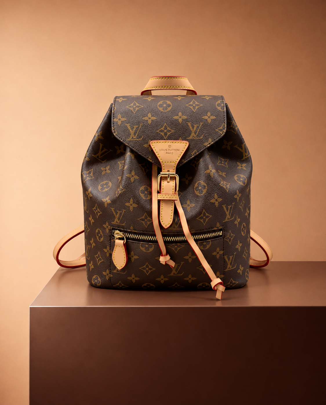 Louis Vuitton Montsouris MM Marrón Monograma
