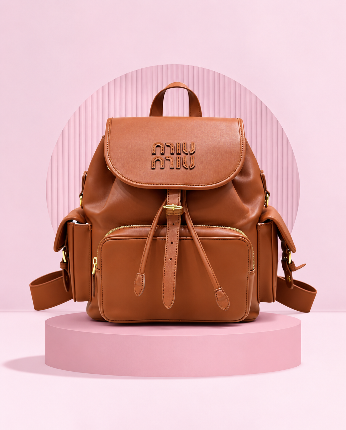 Miu Miu Leather Backpack Suela