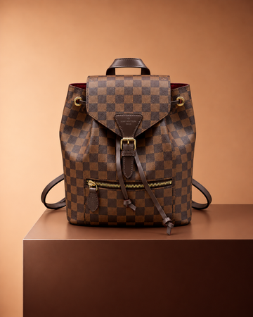Louis Vuitton Montsouris MM Marrón Damier