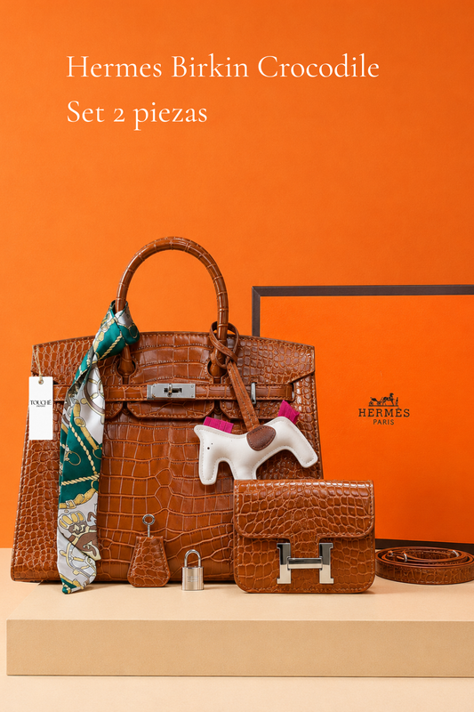 Hermès Birkin Crocodile Set 2 piezas