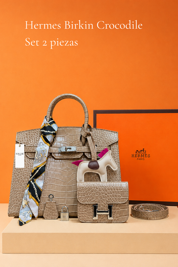 Hermès Birkin Crocodile Set 2 piezas