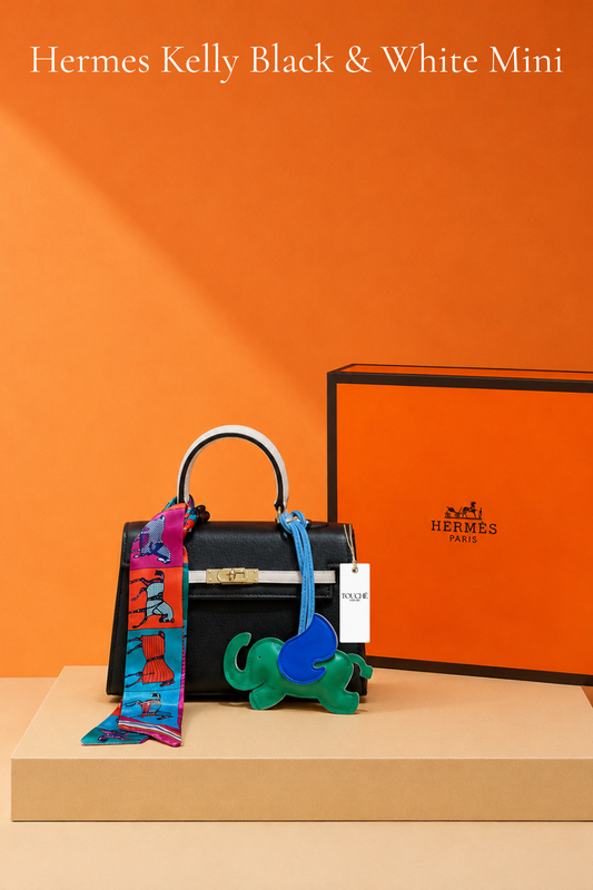 Hermès Kelly Black & White Mini