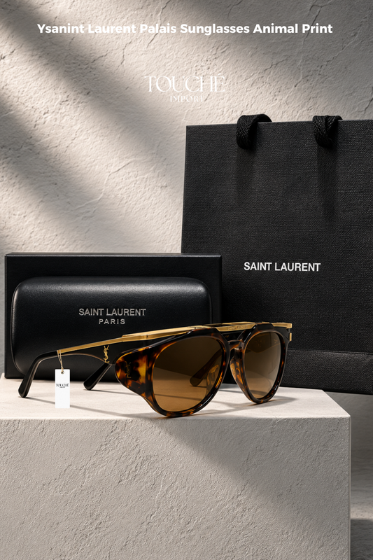 Ysanint Laurent Palais Sunglasses Animal Print