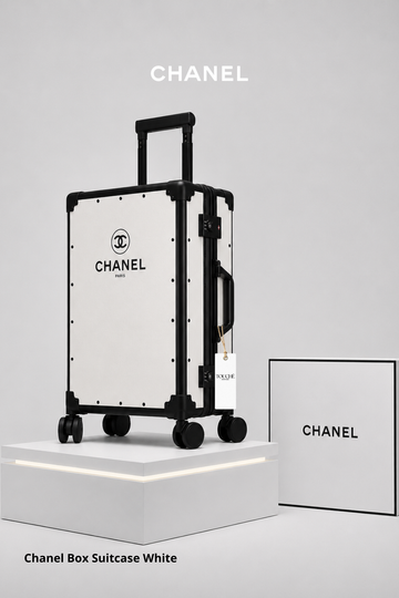 Chanel Box Suitcase White
