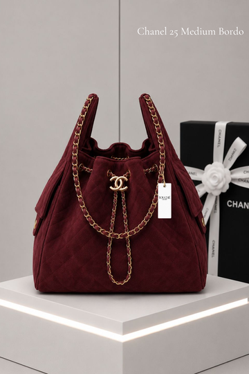 Chanel 25 Medium Bordo