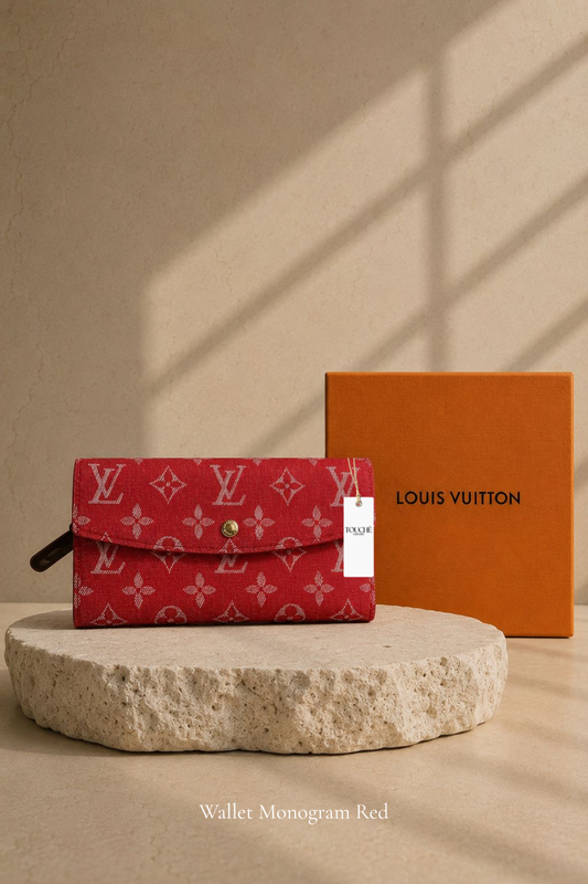 Wallet Monogram Red
