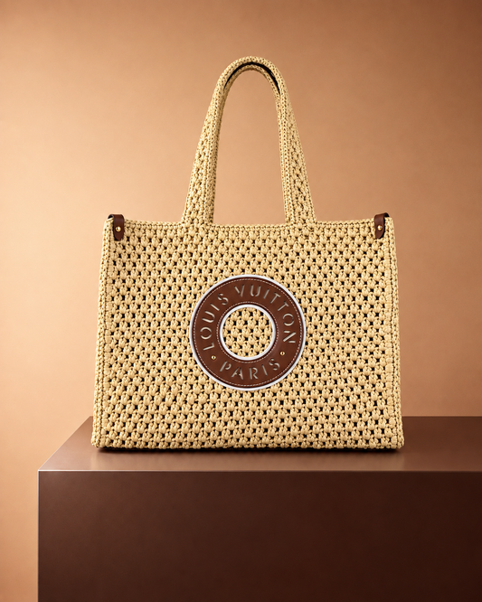 Louis Vuitton OnTheGo Natural Rafia