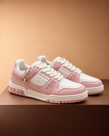 Louis Vuitton Trainer Blanco Rosa