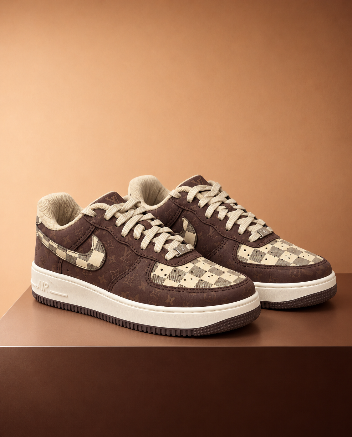 Louis Vuitton Nike Skate Beige Monograma Damier
